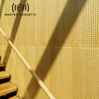 MASTER ACOUSTIC Absorption acoustique Design d'intérieur en bois Panneau acoustique MDF à trous ronds Panneau acoustique perforé