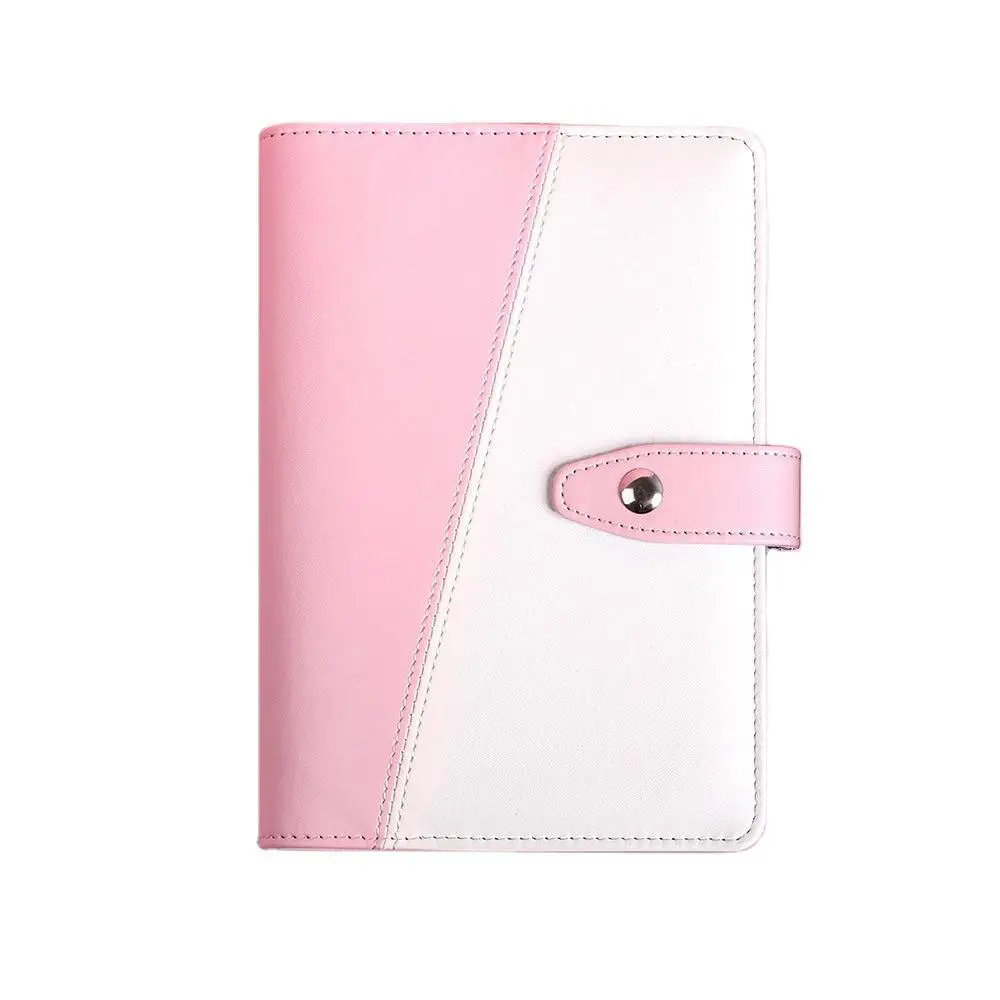 A5 A6 6-ring spiral PU leather cover notebook business planner agenda magazine budget binder