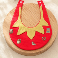 Patchs brodés thermocollants 3D en chenille PVC écologique avec support de 2-3 cm pour la restauration rapide, appliques DIY pour chapeaux, sacs, vestes et cadeaux pour enfants