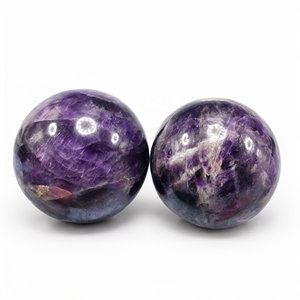 Esfera/bola de amatista - Energía/Reiki/Cristaloterapia - 2.5 pulgadas de diámetro y 360 g (0.79 lb) - UNA PIEZA SOLO - Product Image 2