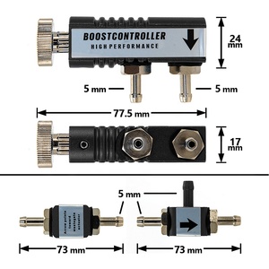 Universal Adjustable Racing <strong>Boost</strong> <strong>Controller</strong> 30PSI <strong>Manual</strong> <strong>Boost</strong> Bypass <strong>Controller</strong> Red Silver Black Blue Color BC-03