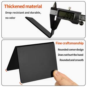 Tarjeta de exhibición de precio borrable de acrílico vertical para suministros de almacenamiento y supermercado - Product Image 4