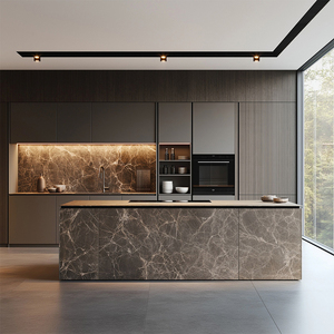 High End Solid Wood <strong>Kitchen</strong> Cabinet Shaker Style Modern <strong>Kitchen</strong> Cabinet Luxury <strong>Modular</strong> Custom <strong>Kitchen</strong> Cabinet - Product Image 6