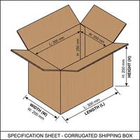 Boîte de déménagement en carton ondulé 5 plis sur mesure, robuste et renforcée, pour la logistique e-commerce (vente en gros)