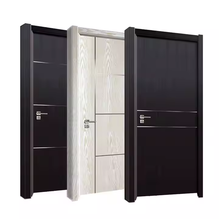 Natural Teak Wood Interior Door With
