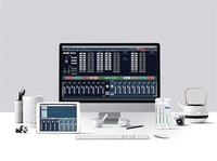 Processeur audio numérique Dante DSP professionnel FHB MX-1616D 8x8 avec AEC AFC ANC pour système audio d'hôtel