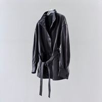 Manteau en cuir pour femme en peau de mouton douce importée, style trench, simple boutonnage, avec ceinture, idéal pour le quotidien – Collection Usine