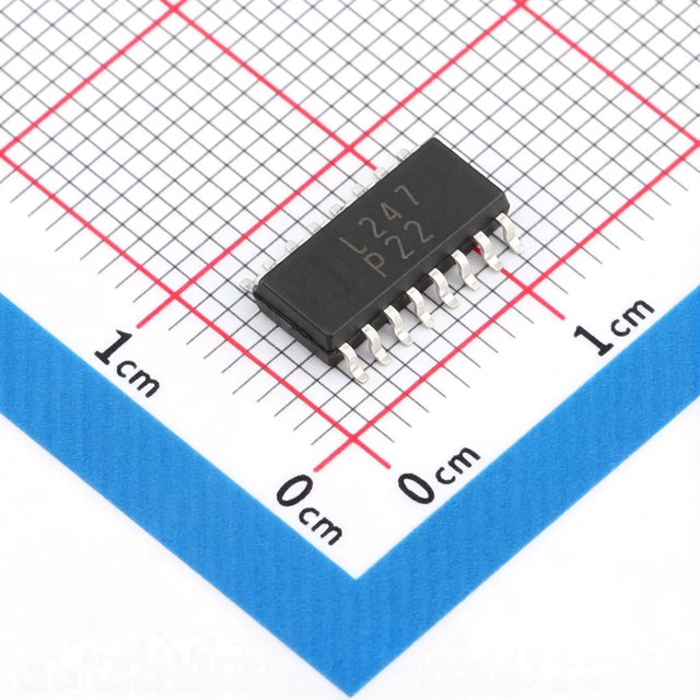 LTV-247 Genuine Photocoupler Optocoupler 3750V Isolation 50-600% CTR, 4-Channel, SOP-16 Package, in Stock.