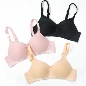 Chất lượng hàng đầu Ladies Big ngực đẹp hỗn hợp màu sắc tinh khiết dây miễn phí liền mạch áo ngực - Product Image 2