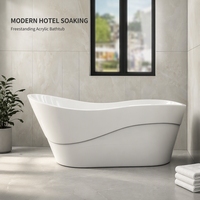 BESMA B-7113 pur acrylique solide baignoire autoportante moderne élégant hôtel utiliser 3 ans de garantie fonction de trempage accessoire d'égouttoir
