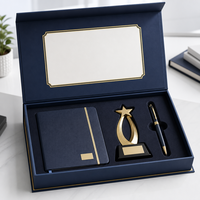 Boîte de rangement magnétique avec insert séparateur pour carnet, stylo, cartes, kit de bienvenue de bureau, de marque supérieure, robuste et prête à l'emploi