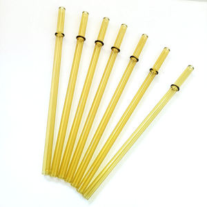 الكوكتيلات بار الملحقات القش الشرب الزجاج عدم الانزلاق قابلة لإعادة الاستخدام واضحة الشرب القش - Product Image 5