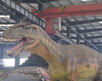 Dinosaures animatroniques 6m, modèle réaliste Cryolophosaurus en silicone et métal, fait main, télécommandé, à vendre pour centre commercial et aire de jeux