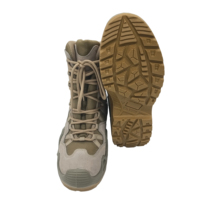 Bottes de combat JDS 2023 à lacets, antidérapantes, en daim kaki, mi-mollet, imperméables, semelle extérieure en PU pour hommes, toutes saisons