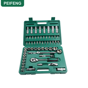 Jeu de clés à cliquet, outil à main, clé à molette, <span class=keywords><strong>tournevis</strong></span>, jeu d'outils avec embouts de perceuse de 1/2\", 1/4\", 3/8\" - Product Image 1