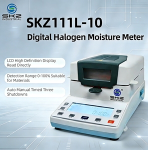 Цифровой анализатор влажности SKZ111L-10 (галогенный влагомер) с высокой точностью 0,2% для промышленного, сельскохозяйственного и пищевого применения (зерно) - Product Image 1