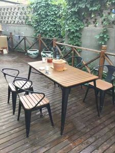 Moderne Metalen Buitenmeubelen Tuin <span class=keywords><strong>Vintage</strong></span> <span class=keywords><strong>Patio</strong></span> Sets Metalen Bistro Tuintafel En Stoelen Smeedijzeren Tianjin 50 Stuks - Product Image 4