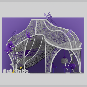 NetsTribe Middle East Expo: Preventa de la Instalación de Arte Cinético de Red de Cuerda Aleatoria Tejida a Mano, Ganadora del Premio IAAPA - Product Image 1