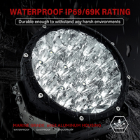 Phare auxiliaire rond de 7 pouces pour Jeep, moto, 12V, 4x4, tout-terrain, LED, antibrouillard, phare de conduite, projecteur pour voiture, camion, véhicule, SUV