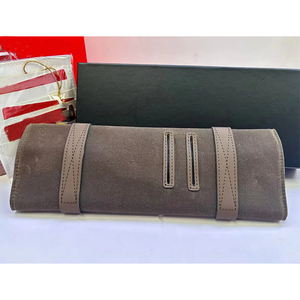 Factory Direct Luxury Brand Brown Vintage <b>Watch</b> Pouch, Travel Portable <b>Watch</b> <b>Case</b> with Custom Logo, High Quality Brand <b>Watch</b> Box - Product Image 5