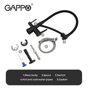 GAPPO <span class=keywords><strong>acqua</strong></span> potabile <span class=keywords><strong>acqua</strong></span> di <span class=keywords><strong>rubinetto</strong></span> sistema di filtro da cucina flessibile lavello <span class=keywords><strong>rubinetto</strong></span> con tubo di depurazione dell'<span class=keywords><strong>acqua</strong></span> - Product Image 6