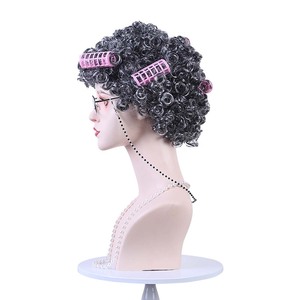 Accessoires de fête d'Halloween, cosplay, femme âgée amusante, accessoires de femme âgée, grand-mère, perruque de grand-mère, CARR-032 - Product Image 4