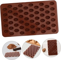 Moules à grains de café en silicone les plus populaires pour la cuisson de bricolage pour l'artisanat de glaçons de chocolats faciles à utiliser