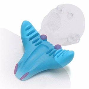 Almohada de masaje para el cuello, diseño ergonómico tipo D para aliviar el cuello y los hombros, uso doméstico portátil - Product Image 2