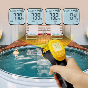 Pistol suhu Digital dengan Alarm suhu tinggi/rendah untuk kompor Pizza 12:1 INK-IFT04 termometer Laser industri non-kontak - Product Image 2