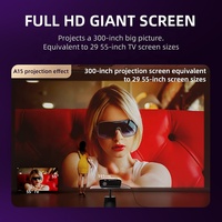 Projecteur Jour et Nuit 4k 1850ANSI 1080p Projecteur de Jeux 4k avec Wifi Home Cinéma Beamer Full HD