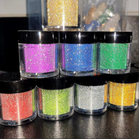 Poudre de diamant cristalline super brillante pour nail art, paillettes à fort effet de brillance pour ongles à presser, décorations scintillantes en résine en vrac