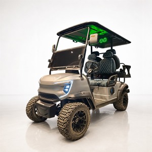 Voiturette <span class=keywords><strong>de</strong></span> golf électrique Roller Rink 4 places, moteur AC 48V 5KW, batterie au lithium, pour soirées, balades nocturnes, pack Glow Skate - Product Image 2