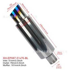 Solución de actualización de escape de acero inoxidable hecha a medida de China, convertidor catalítico de Metal expandido, tubo silenciador de escape duradero - Product Image 3