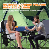 Chaise de pêche extérieure moderne et confortable chaise de plage de camping pliante de jardin avec carton pour les parcs de pique-nique en gros
