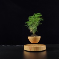 HCNT Pot bunga Bonsai magnet, Pot tanaman mengapung dekorasi rumah keren hadiah Natal