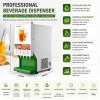 Mesin Dispenser Jus Buah 4 Rasa Komersial untuk Minuman Dingin di Kafe, Restoran, Hotel