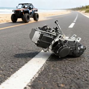 161QMK <span class=keywords><strong>GY6</strong></span> 180CC Buggy de plage 4 temps CDI Démarrage électrique/à manivelle avec marche arrière et arbre d'équilibrage antichoc - Product Image 2