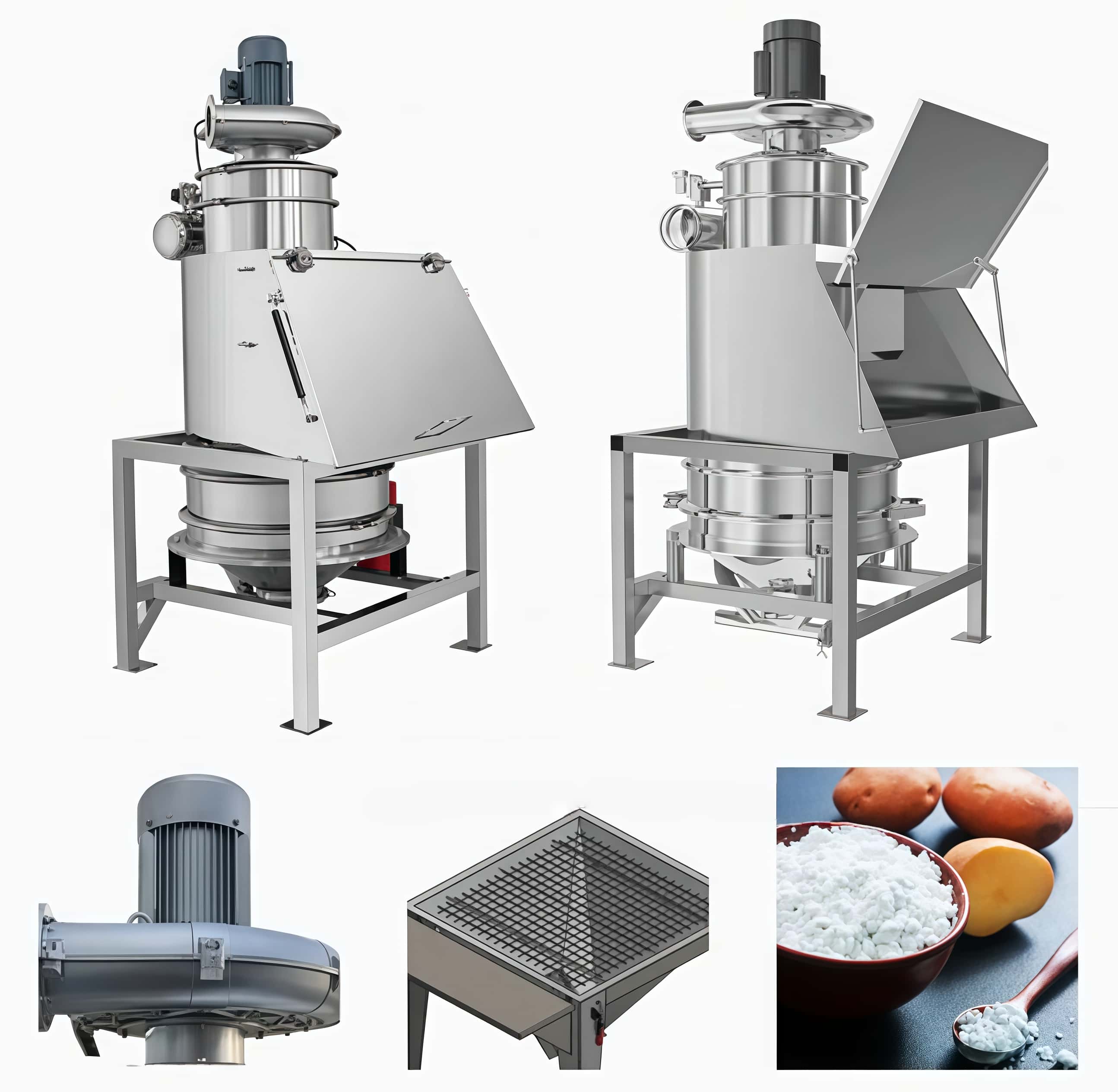 bag dump station vacuum conveyor powder material