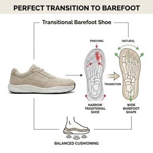 Scarpe da Corsa Minimaliste Urbane Unisex con Punta Larga e Zero Drop per Camminata e Transizione su Strada - Product Image 1
