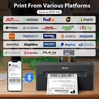 Printer Label Pengiriman Termal Nelko 4x6 BT Nirkabel untuk Pengiriman Paket yang Efisien - Tersedia