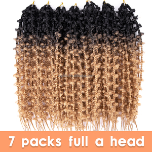 Extensiones de Cabello Trenzadas Estilo Jungle Box Fáciles de Usar, 24 Pulgadas, Estilo Boho Goddess, Sin Nudos, Pre-enlazadas, Trenzas de Mariposa, Cabello de Crochet para Mujer - Product Image 3