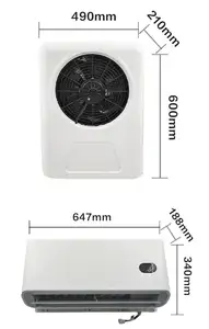 Okyrie-aire acondicionado de coche, 12v, 24v, Split, para estacionamiento, para cabina de camión, Tractor, remolque, excavadora