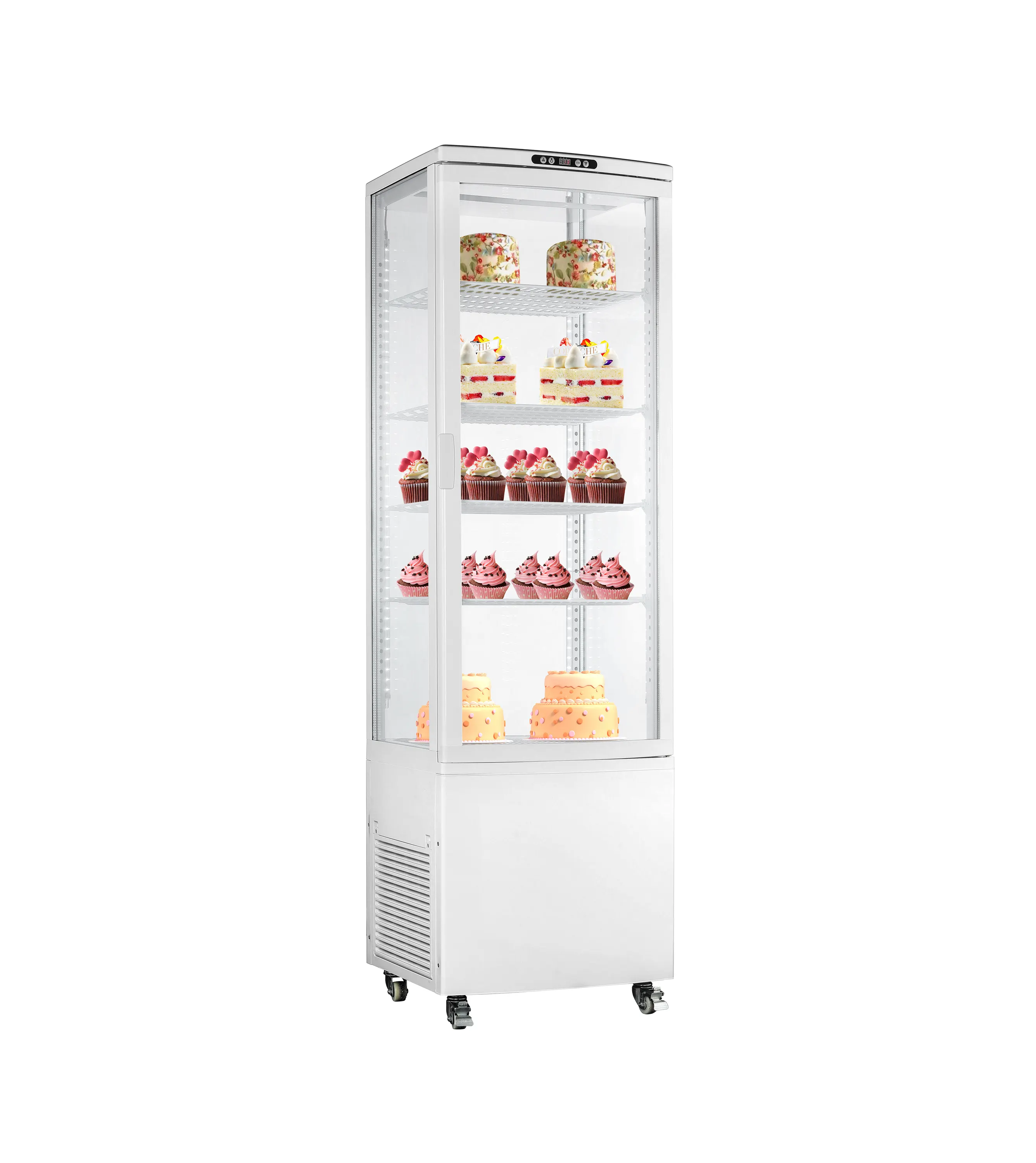 Cake Vertical Congelador Table Top Cake Showcase Comercial Bakery Display Chiller Refrigerador