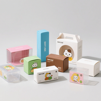 Boîte cadeau en plastique PVC PET transparent recyclable avec vernissage pour produits artisanaux, cosmétiques et pâtisseries