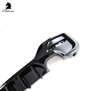 Para <span class=keywords><strong>BMW</strong></span> F20 serie 1 <span class=keywords><strong>LCI</strong></span> <span class=keywords><strong>4</strong></span> puntas de escape brillo negro difusor trasero 2015-2019 - Product Image 3