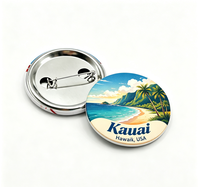 Pembuat Magnet Badge Pin Bulat Promosi 37mm Custom Logo