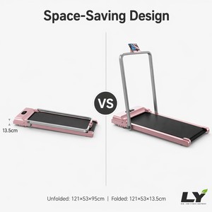 Caminadora Eléctrica Silenciosa para Debajo del Escritorio, 2.0HP, Plataforma Plana para Caminar, para Uso en Casa u Oficina - Product Image 2