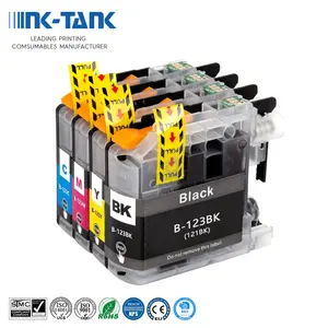 Inkt-Tank LC123 LC121 Lc 123 121 Premium Kleur Compatibele Inkt Cartridge Voor Brother MFC-J870DW MFC-J650DW Mfc-j4610dw