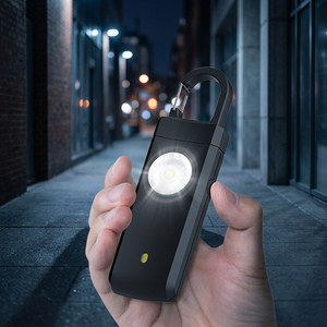 Portable Emergency SOS <b>Alarm</b> with Rechargeable Lithium Battery 130 DB <b>Alarm</b> Bright Flashlight for Outdoor Survival - Product Image 2