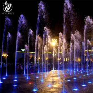 <span class=keywords><strong>Fuente</strong></span> Seca Comercial de Acero Inoxidable Moderna y Personalizable de Alta Calidad para Exteriores con Decoración Única de Corona de Agua - Product Image 4